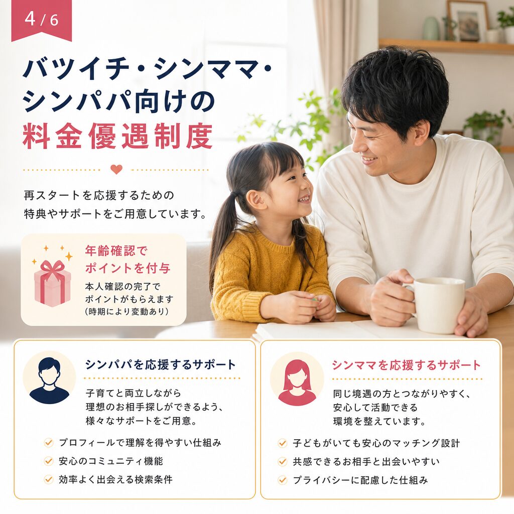 子どもと一緒に笑顔でスマートフォンを見るシングルマザーのイメージ